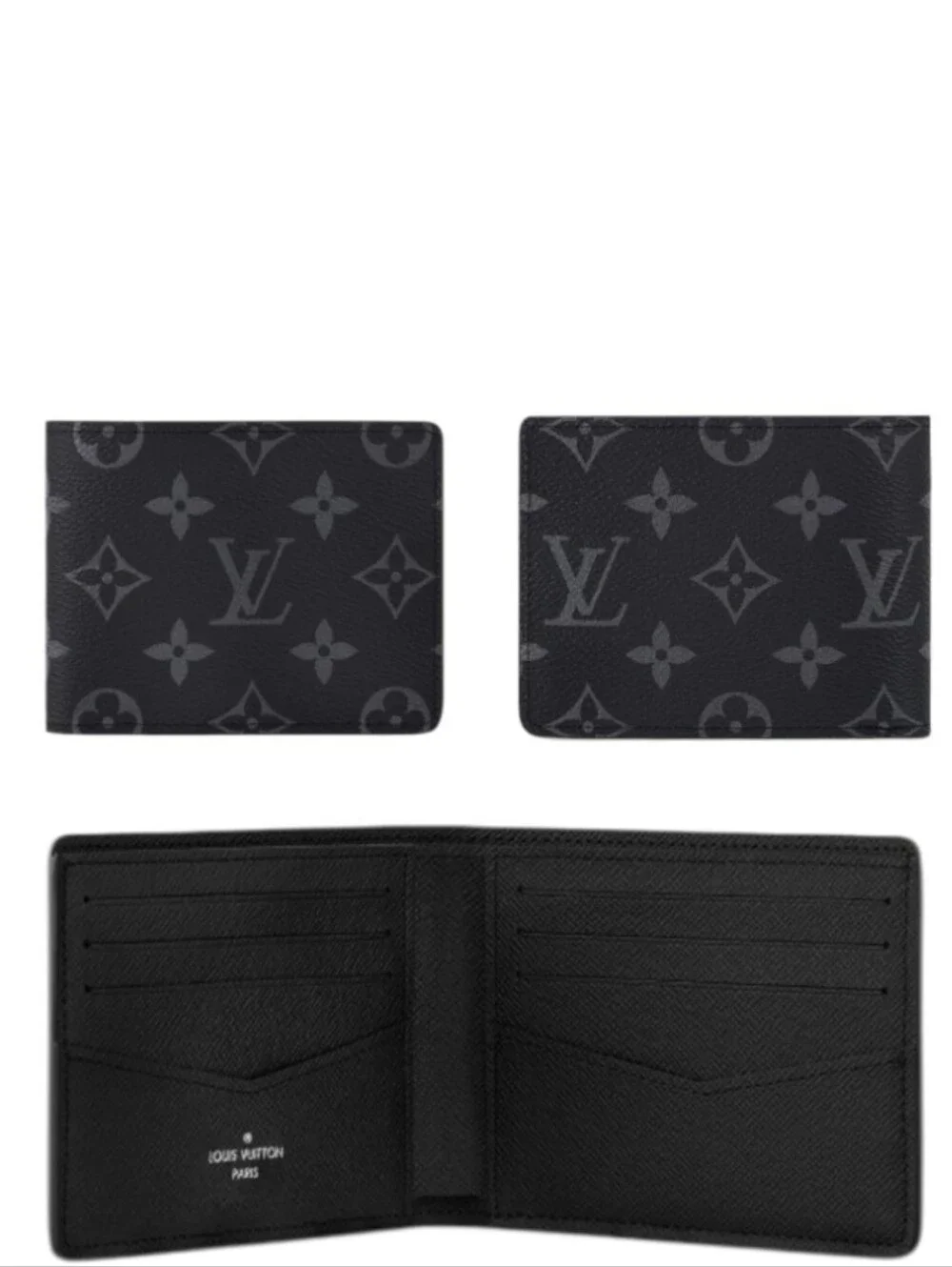 BNIB LOUIS VUITTON Slender Wallet  M62294 Monogram Eclipse CANVAS With COA